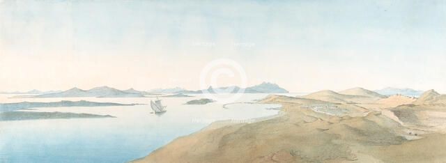 Panorama View on the Islands of Delos, early 19th-late 19th century. Creator: Johann Michael Wittmer.