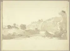 Panoramic Italian Landscape, n.d. Creator: Pierre Antoine Mongin