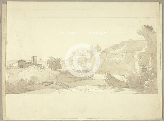 Panoramic Italian Landscape, n.d. Creator: Pierre Antoine Mongin.