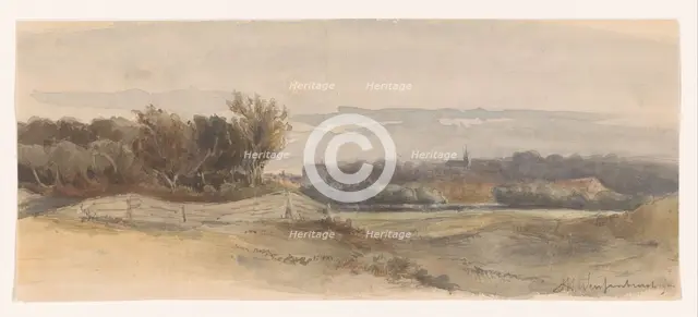 Panoramic landscape, 1850-1903.  Creator: Jan Hendrik Weissenbruch.