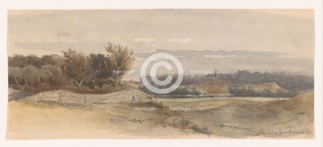 Panoramic landscape, 1850-1903.  Creator: Jan Hendrik Weissenbruch.