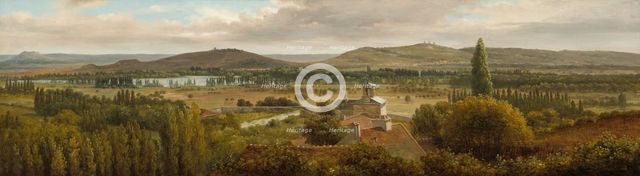 Panoramic Landscape near the River Moselle, c. 1830. Creator: Theodore Rousseau.