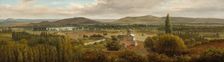 Panoramic Landscape near the River Moselle, c. 1830. Creator: Theodore Rousseau