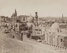 Panoramic View of Cairo Looking toward Giza, 19th century. Creator: Zangaki