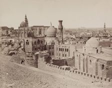 Panoramic View of Cairo Looking toward Giza, 19th century. Creator: Zangaki