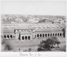 Panoramic View of Agra, Late 1860s. Creator: Samuel Bourne