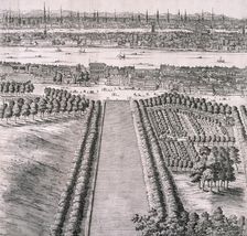 Panoramic view of London, 1720. Artist: Johannes Kip