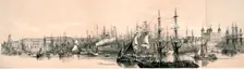 Panoramic view of London, c1851. Artist: Anon