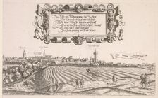 Panoramic View of Nuremberg: Right Portion, 1552. Creator: Hanns Lautensack (German, 1524-1566)