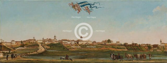 Panoramic View of São Paulo, 1821. Creator: Pallière, Arnaud Julien (1784-1862).
