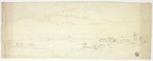 Panoramic View of Seaside Town, n.d. Creator: John Skinner Prout