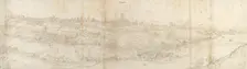 Panoramic View of Segovia from the East, c1550-1560. Artist: Anthonis van den Wyngaerde