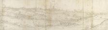 Panoramic View of Segovia from the East, c1550-1560. Artist: Anthonis van den Wyngaerde
