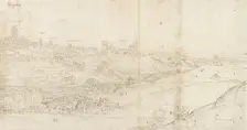 Panoramic View of Segovia from the East, c1560-1570. Artist: Anthonis van den Wyngaerde