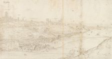 Panoramic View of Segovia from the East, c1560-1570. Artist: Anthonis van den Wyngaerde