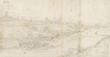 Panoramic View of Segovia from the East, c1560-1570. Artist: Anthonis van den Wyngaerde