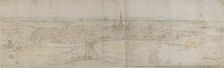 Panoramic View of s'Hertogenbosch (Den Haag) from an elevated Point to the South-West, c1545-50.. Artist: Anthonis van den Wyngaerde