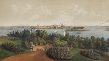 Panoramic View of Sveaborg and Helsingfors (Sheet 3), 1855