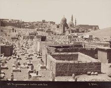 Panoramic View of the Arab Cemetery, Cairo, 19th century. Creator: Pascal Sébah