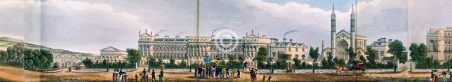 Panoramic view of the area around Regent's Park, London, 1831. Artist: Anon