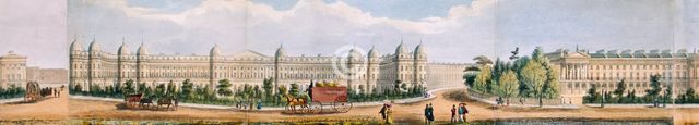 Panoramic view of the area around Regent's Park, London, 1831. Artist: Anon