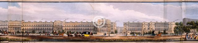 Panoramic view of the area around Regent's Park, London, 1831. Artist: Anon