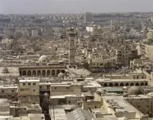 Panoramic view of the city of Aleppo, Syria, 2001. Creator: LTL