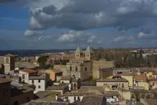 Panoramic view of the city of Toledo, Spain, 2022. Creator: LTL