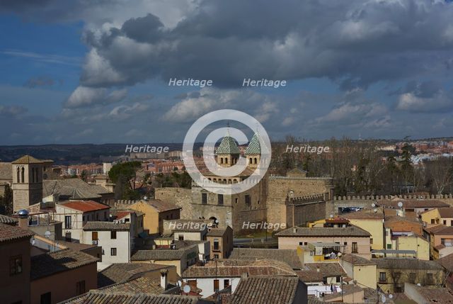 Panoramic view of the city of Toledo, Spain, 2022.  Creator: LTL.
