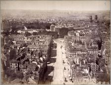 Panoramic view of the Pantheon, 5th arrondissement, Paris, between 1862 and 1905. Creator: Pierre Emonds