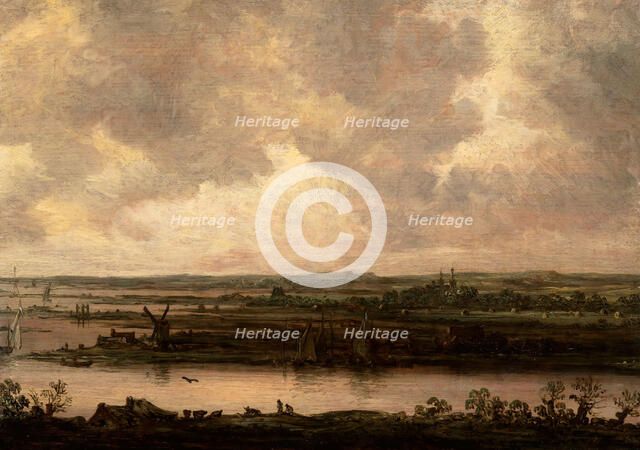 Panoramic View of the River Spaarne and the Haarlemmermeer, in or after 1644. Creator: Jan van Goyen.