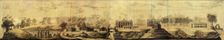 Panoramic view of Tsaritsyno (Design), 1776. Artist: Bazhenov, Vasili Ivanovich (1737-1799)