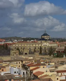 Panoramic view with the Hospital of Tavera, Toledo, Spain, 2022. Creator: LTL