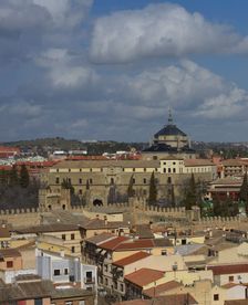 Panoramic view with the Hospital of Tavera, Toledo, Spain, 2022. Creator: LTL