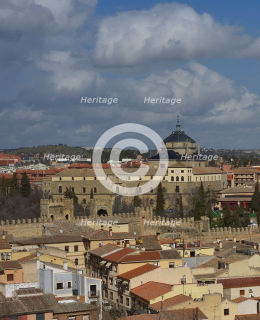 Panoramic view with the Hospital of Tavera, Toledo, Spain, 2022. Creator: LTL.