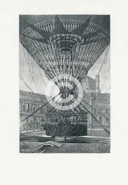 Panoramic Viewing Platform using a Hot Air Balloon, c. 1880. 
