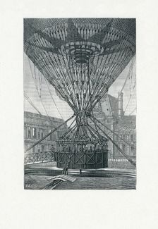 Panoramic Viewing Platform using a Hot Air Balloon, c. 1880