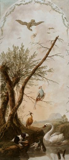 Panneau décoratif à sujets d'animaux, between 1765 and 1767. Creator: Jean-Baptiste Pillement