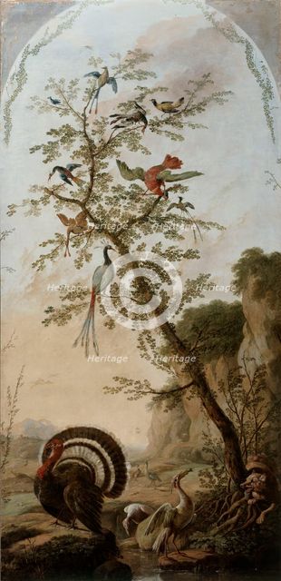 Panneau décoratif à sujets d'animaux, between 1765 and 1767. Creator: Jean-Baptiste Pillement.