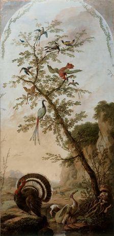 Panneau décoratif à sujets d'animaux, between 1765 and 1767. Creator: Jean-Baptiste Pillement