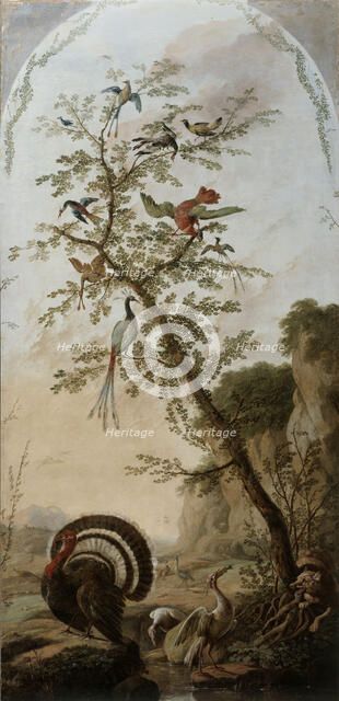 Panneau décoratif à sujets d'animaux, between 1765 and 1767. Creator: Jean-Baptiste Pillement.