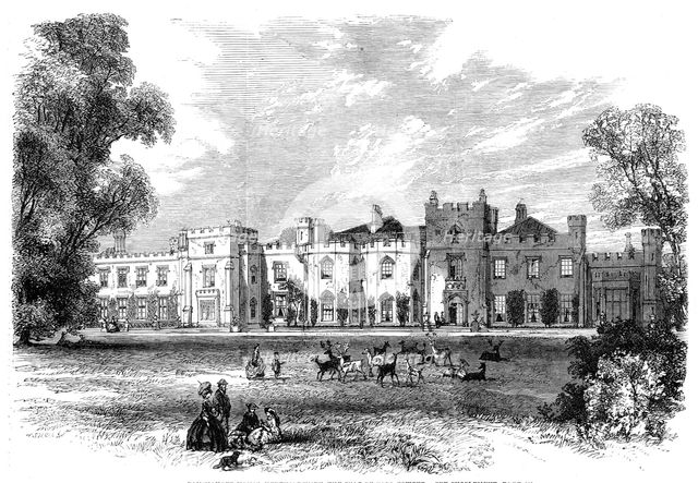 Panshanger House, Hertfordshire, the seat of Earl Cowper, 1862. Creator: Unknown.