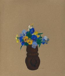 Pansies, c. 1905. Creator: Odilon Redon