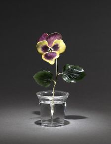 Pansy, late 1800s - early 1900s. Creator: Peter Carl Fabergé (Russian, 1846-1920), firm of