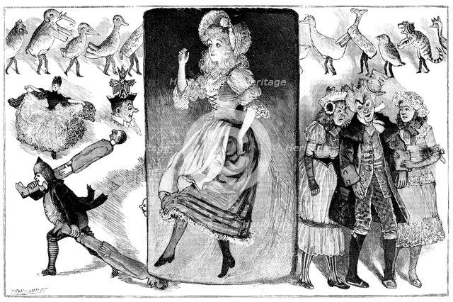 Pantomime of "Cinderella" at Her Majesty's Theatre, 1890. Creator: P Naumann.