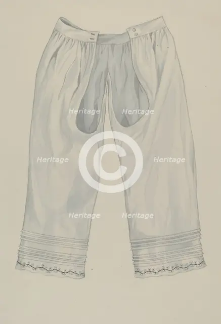 Pantalette, c. 1937. Creator: Edith Towner.