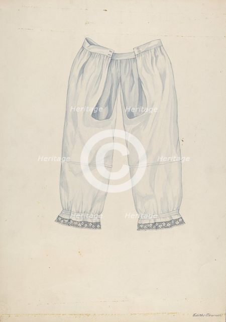 Pantalette, c. 1937. Creator: Edith Towner.