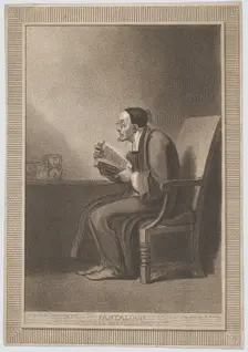 Pantaloon: "The Sixth Age Shifts into the Lean and Slippered Pantaloon" (Shakespeare, As Y..., 1799. Creator: William Bromley
