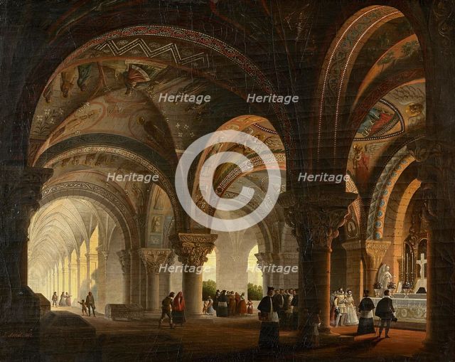 Pantheon of the Kings of León, 1862. Creator: José María Avrial y Flores.