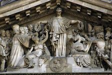 Pantheon's pediment, Paris, France, 2008. Creator: Unknown